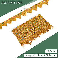 13 m langes geflochtenes Spitzenband aus Polyester&nbsp;OCOR-WH0070-108B