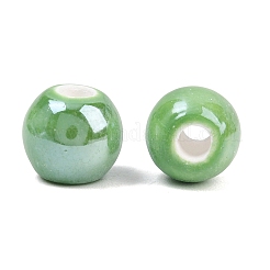 Perles rondes en porcelaine émaillée&nbsp;PORC-S489-8mm-09