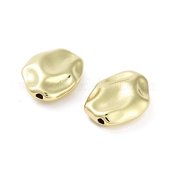 Perles de placage en laiton&nbsp;KK-H474-15G-01