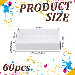 Rechteckige leere Aquarellfarbenpfannen aus Kunststoff&nbsp;KY-WH0045-90