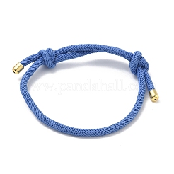 Pulsera ajustable de cordón de nailon redondo estilo Milano con cierre deslizante&nbsp;FB-H001-01G