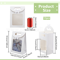 Rechteckige Geschenktüten aus Kraftpapier&nbsp;ABAG-WH0038-27A-02