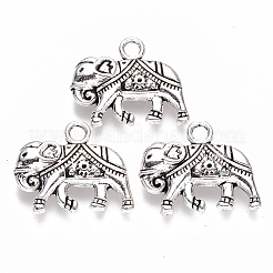 Pendente in lega stile tibetano&nbsp;TIBEP-S319-094AS-RS