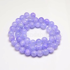 Perles de jade vert naturel teintées&nbsp;JBS053-8MM-29