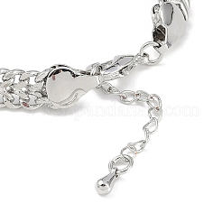 Bracelets en laiton plaqués en rack pour femmes&nbsp;BJEW-K244-03P
