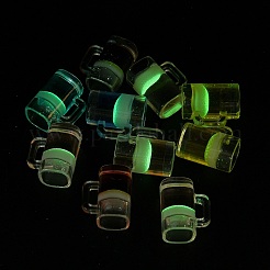 Leuchtende Miniatur-Bierflaschen aus Kunstharz für Puppenhausküchen-Mikrolandschaftsdekoration&nbsp;RE-CBAC39A-03