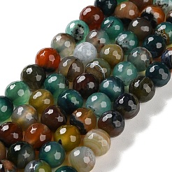 Filo di perline di agata naturale&nbsp;G-M437-B01-01D