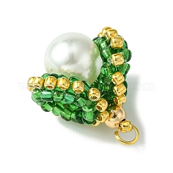 Perle di conchiglia pendenti in vetro&nbsp;PALLOY-MZ00434