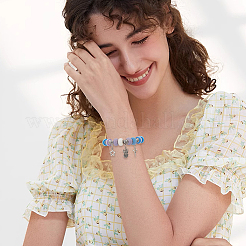 6 bracelet manchette réglable en fil d'acier inoxydable 304&nbsp;MAK-BBC0001-24C-P