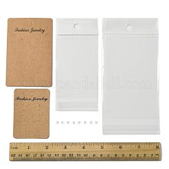200 stücke 2 arten rechteck karton papier ohrring display karten&nbsp;CDIS-FS0001-28