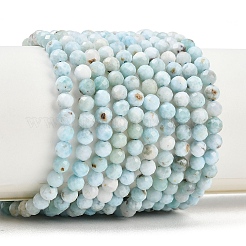 Larimar Naturperlen Stränge&nbsp;G-B175-D08-4mm