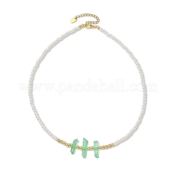Colliers de perles d'imitation en plastique abs&nbsp;NJEW-JN04859