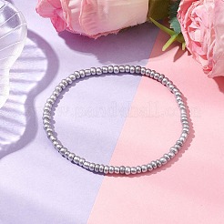 Runde Stretch-Armbänder aus Glassperlen für Damen&nbsp;BJEW-JB10417-01