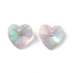 Breloques transparentes en verre à facettes&nbsp;RGLA-L026-B15