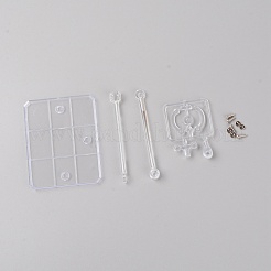 Actionfiguren-Displayhalter aus Kunststoff mit Standfuß&nbsp;ODIS-WH0018-87B