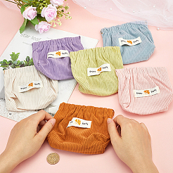 6 stücke 6 arten mini tuch gedruckt mehrzweck schrapnell make-up taschen ändern geldbörse&nbsp;ABAG-GF0001-25