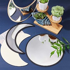 Mondphasenspiegel aus Acrylholz&nbsp;DIY-WH0167-48B
