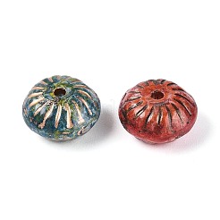 Picasso-Backfarbe und mit Goldmetall durchzogene Glasperlen&nbsp;DGLA-T004-52M