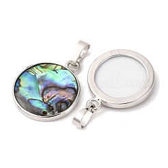 Abalone Muschel / Paua Muschel Anhänger&nbsp;SSHEL-L008-04P