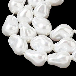 Brins de perles d'imitation en verre opaque électrolytique&nbsp;EGLA-H113-08A