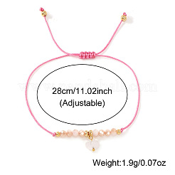 Geflochtene Armbänder mit Glasherzanhänger&nbsp;ZL0306