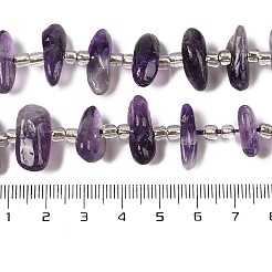 Natürlichen Amethyst Perlen Stränge&nbsp;G-Q023-E01-01