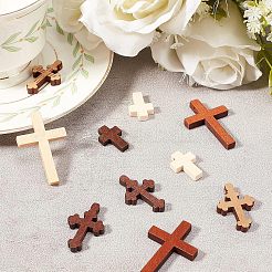 72pcs 6 Stil Holzanhänger&nbsp;WOOD-CA0001-23
