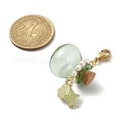 Verre vide souhaitant bouteilles pendentif décorations&nbsp;HJEW-TA00062