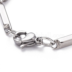 Anlaufgeschützte Unisex-Armbänder aus 201er Edelstahl mit Gliederkette&nbsp;BJEW-L637-42B-P