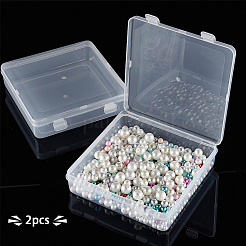 Scatola di contenitori di stoccaggio perline in polipropilene (pp)&nbsp;CON-WH0073-04