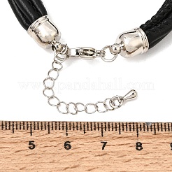 Herstellung von Armbändern aus Mikrofaser-Lederkordel mit mehreren Strängen&nbsp;FB-CBA983F-01P-12