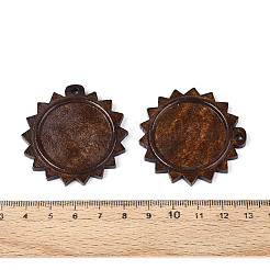 Montature per cabochon pendenti in legno schima&nbsp;WOOD-N022-03