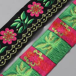 Cinta de poliéster con flores bordadas de estilo étnico&nbsp;OCOR-WH0093-37C