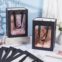 Rechteckige Geschenktüten aus Papier mit Griffen&nbsp;ABAG-WH0044-62A
