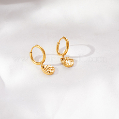 Pendientes colgantes de aro de acero inoxidable 304 para mujer&nbsp;MS6210-1