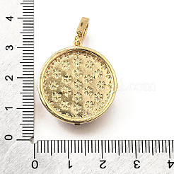 Pendenti in ottone micro pavé di zirconi cubici e smalto&nbsp;KK-R222-14G-02