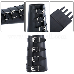 Pulseras ajustables de cordón de cuero pu con hebillas de aleación&nbsp;AJEW-WH20070-151A