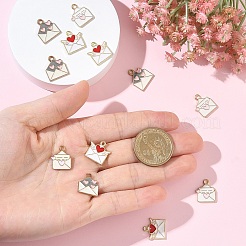 12pcs 3 styles de pendentifs en émail en alliage&nbsp;ENAM-YW0006-80