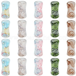 30 pièce de perles de verre pour vernis de cuisson&nbsp;GLAA-YW0005-03A