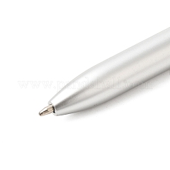 Bolígrafo con punta de bola y chip de cuarzo rosa natural en bruto&nbsp;AJEW-G063-01A