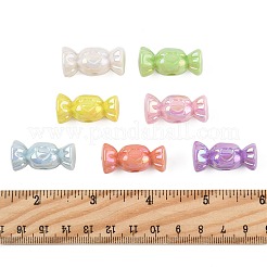 40pcs perles acryliques opaques de placage uv&nbsp;OACR-FS0002-27
