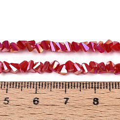 Undurchlässige Glasperlenstränge galvanisieren&nbsp;LS-GLAA-N022-4mm-02