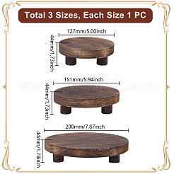 Kits de support de base de tasse à café en bois&nbsp;ODIS-WH0099-49A