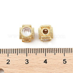 Perline zirconi micro pave  in ottone&nbsp;KK-P297-02LG