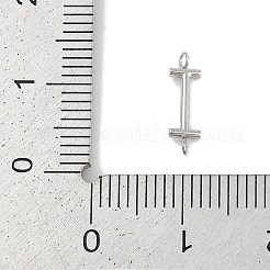 Buchstaben-Verbindungsanhänger aus Edelstahl 304&nbsp;STAS-M108-01P-09