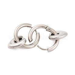Orecchini a cerchio in acciaio inossidabile 304 anti-ossidazione per donna&nbsp;EJEW-Z057-14P-03