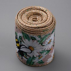 6 Yard Polyesterband mit Insektenmotiv&nbsp;OCOR-WH0047-98B