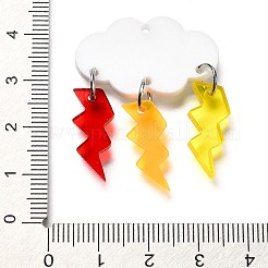 Pendentifs acryliques opaques&nbsp;OACR-L019-03B