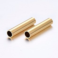 304 Edelstahl-Rohrperlen&nbsp;STAS-O098-07G-07