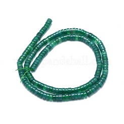 Verdes naturales ágata ónix hebras de abalorios&nbsp;G-A177-01L-10
